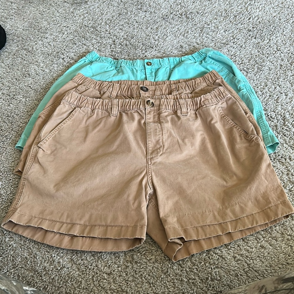 Lot of 3 Chubbies Men's Shorts - Tan, Cream, and Teal LOT OF 3